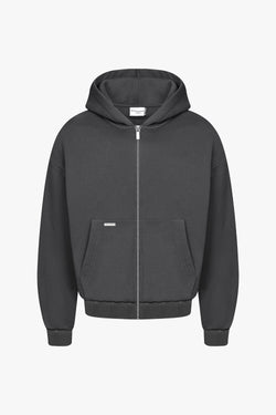 Heavy Blank Zip Hoodie